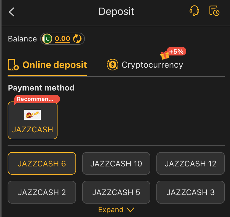 188pkr payment method