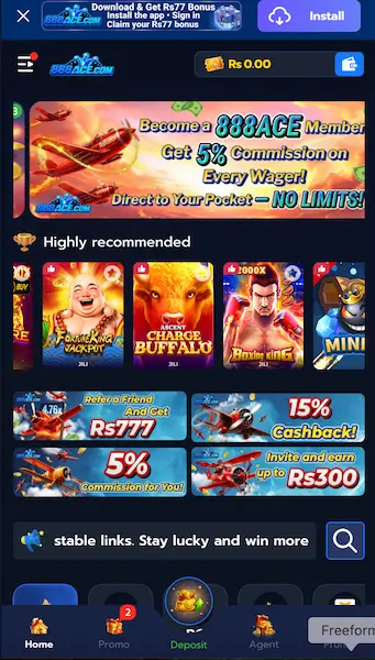 888ACE Dashboard