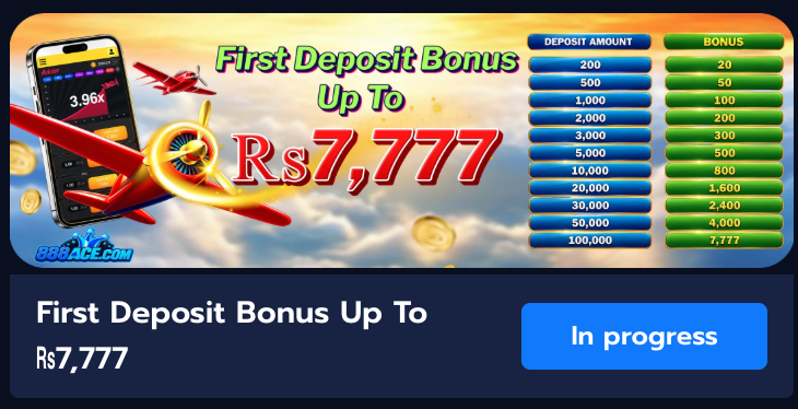 888ACE ist Deposit bonus
