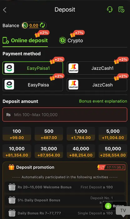 999xa deposit section