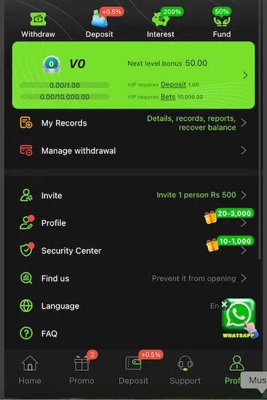 xd777 deposit and withdraw