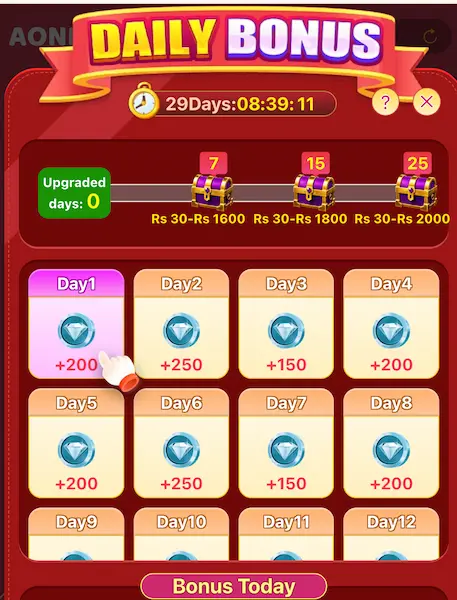 aone777 rewards