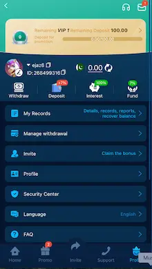 zk77 payment and withdraw method