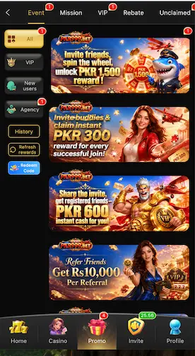 pkr999 promotional bonuses